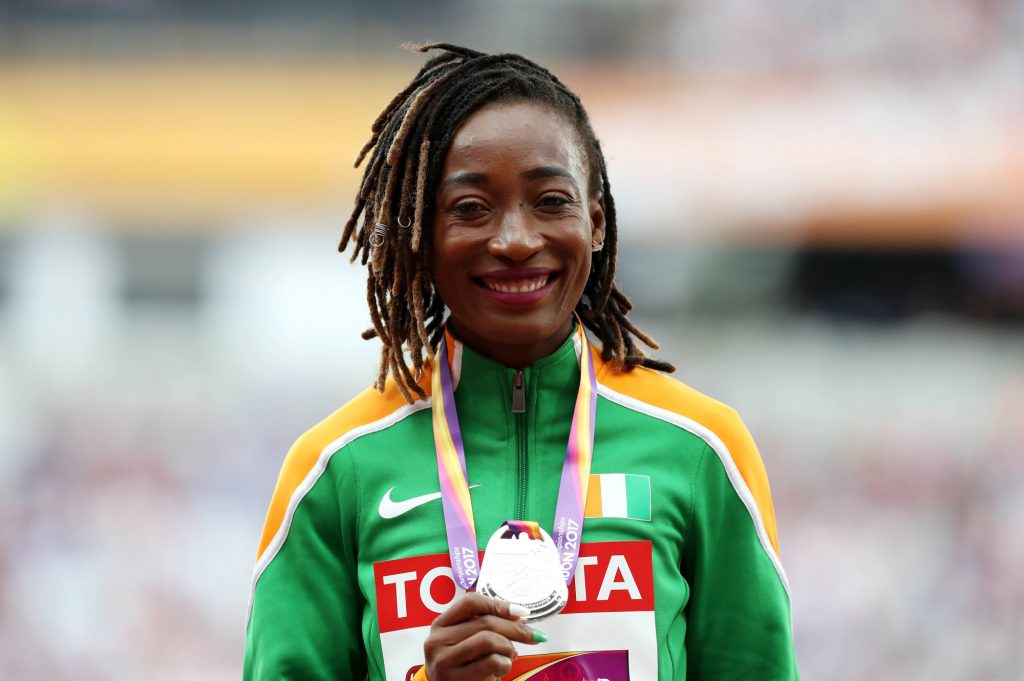 Marie-Josée Ta Lou est une athlète ivoirienne spécialiste du sprint. En 2017, elle a participé aux VIIIes Jeux de la Francophonie à Abidjan.