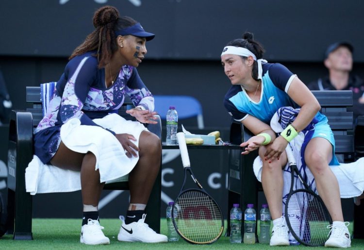 Tennis / WTA – Ons Jabeur et Serena Williams abandonnent en double à Eastbourne￼